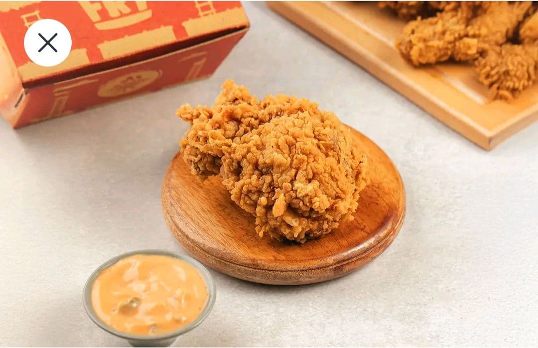 Fried Chicken with French Fries