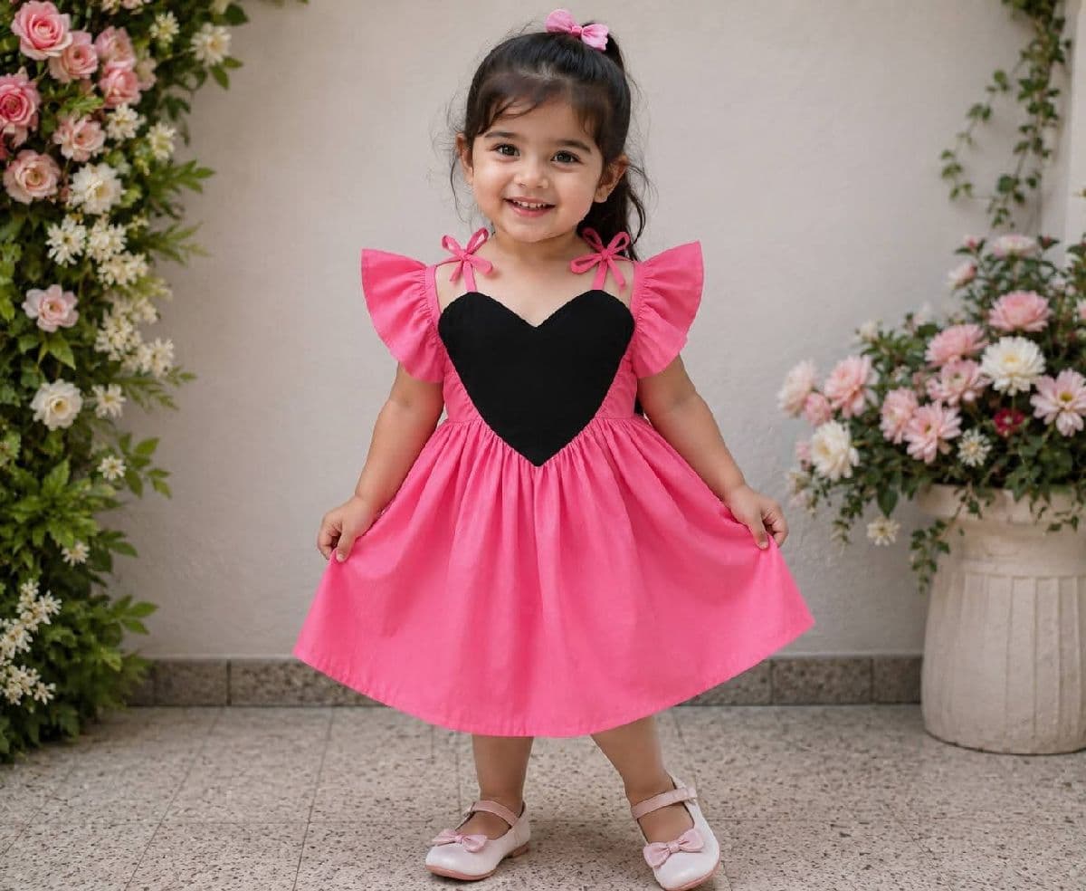 Black Customized Baby Frock