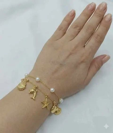 ডরিস ডাবল লেয়ার চার্ম ব্রেসলেট